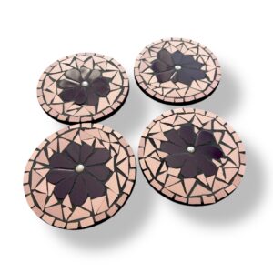 Dessous de verre fait main - mosaïque