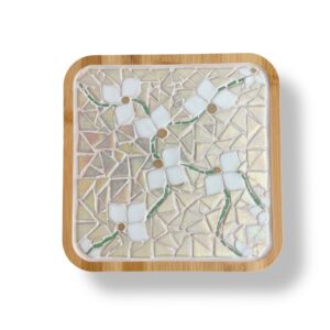 Plat de service - Iris - mosaïque - fait main