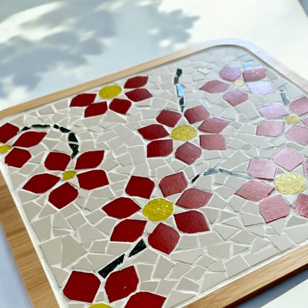 plateau décoratif - de service - mosaïque fait main