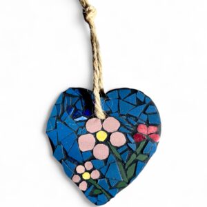 Coeur en mosaique à suspendre