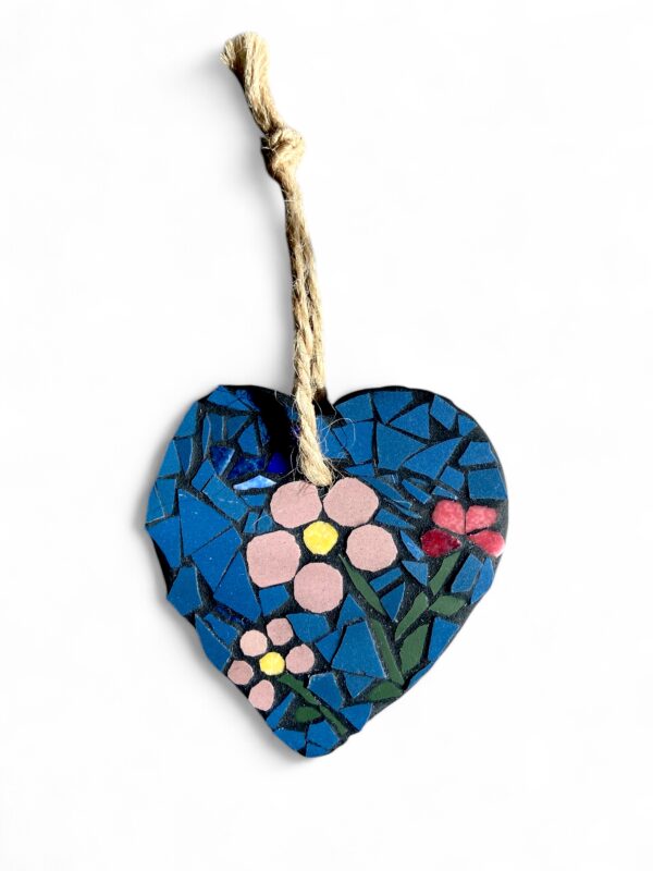 Coeur en mosaique à suspendre