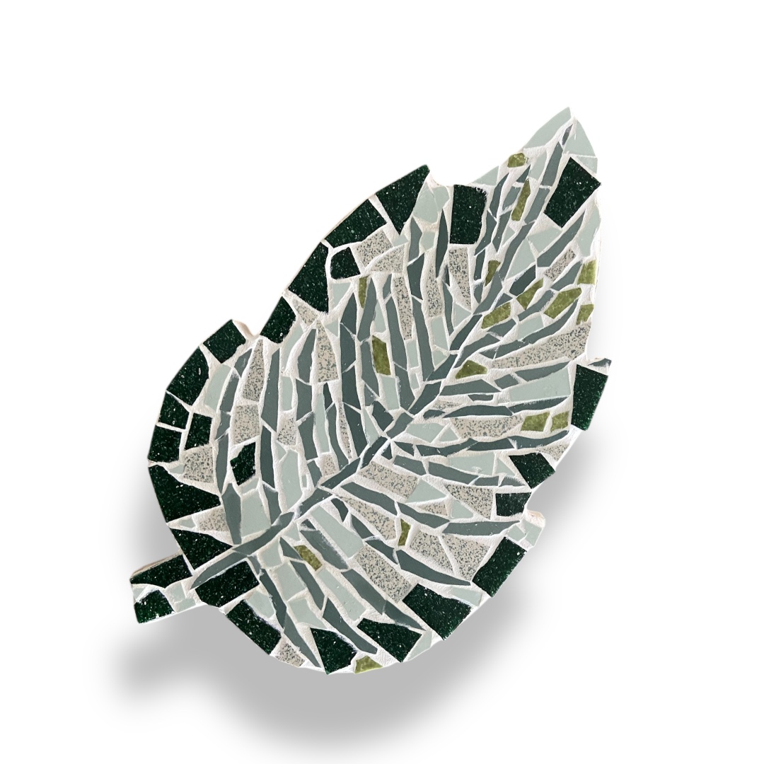 dessous de plat en forme de feuille